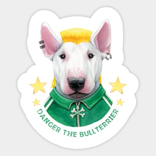 Danger the bullterier Sticker